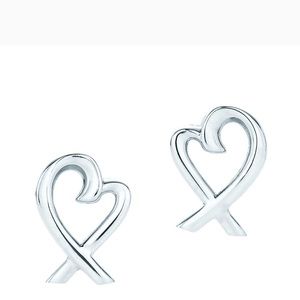 Tiffany loving heart studs